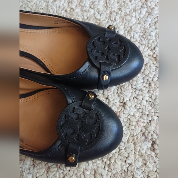 Tory Burch Mini Miller Logo Pump Heels - Black Size 7.5 - Picture 13 of 15